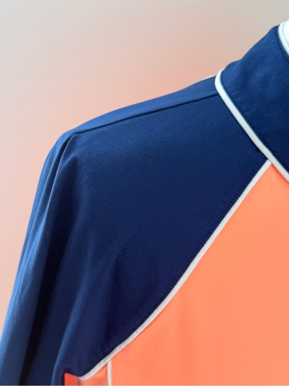 Jofit Coral Front Navy Long-Sleeve Half-Zip Performance Top - Picture 5 of 11